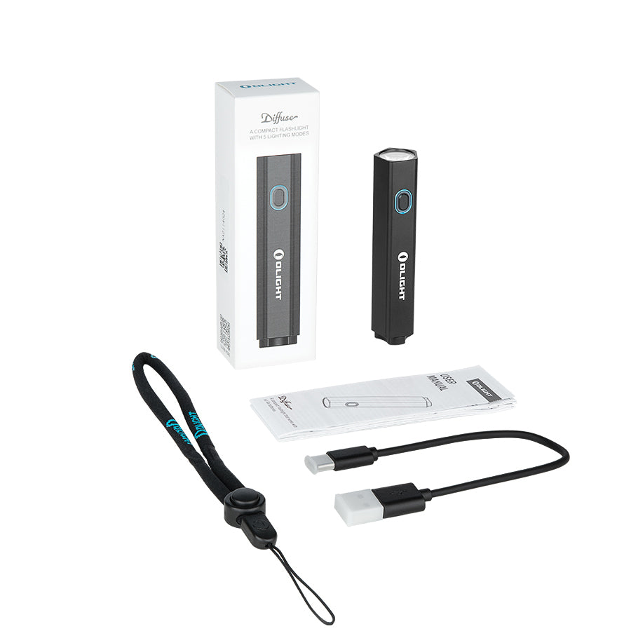 Olight Diffuse 700 Lumens LED Lightweight Powerful Small Torch Light-Tactical Gear UK