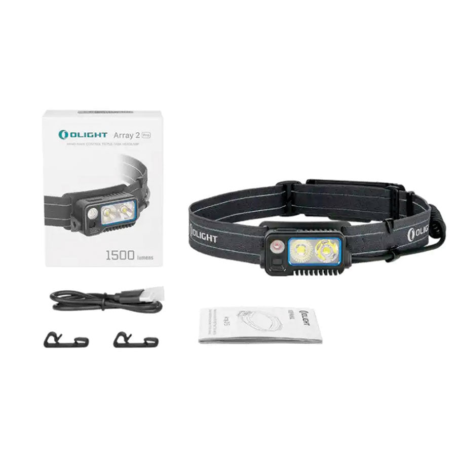 OLIGHT Olight Array 2 Pro High Performance 1500 Lumens Headlamp Black-Tactical Gear UK