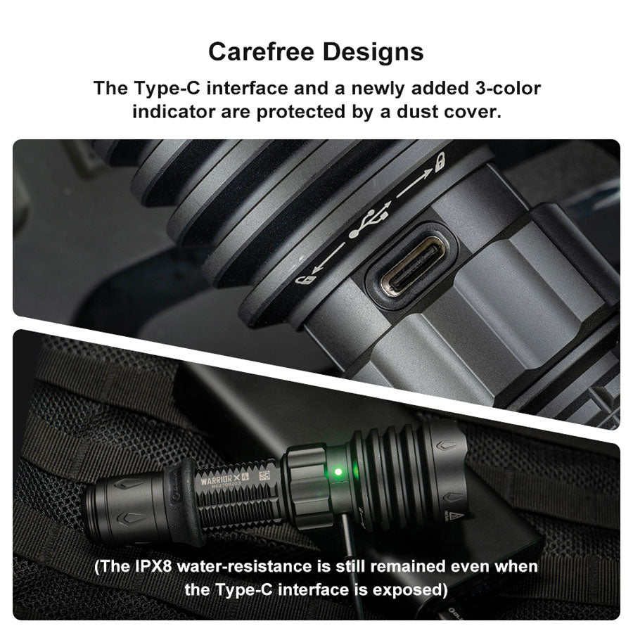 Olight Warrior X 4 Kit Rechargeable LED Tactical Flashlight Hunting Kit-Tactical Gear UK