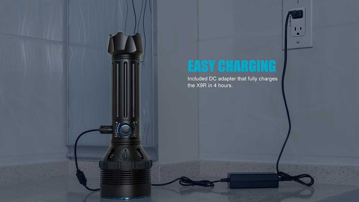 Olight X9R Marauder 25,000 Lumens Rechargeable Tactical LED Torch-Tactical Gear UK