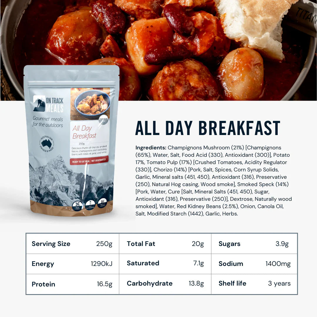 On Track Meals All Day Breakfast (Premium Range)-Tactical Gear UK
