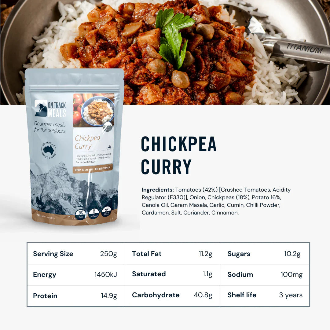 On Track Meals Chickpea Curry-Tactical Gear UK