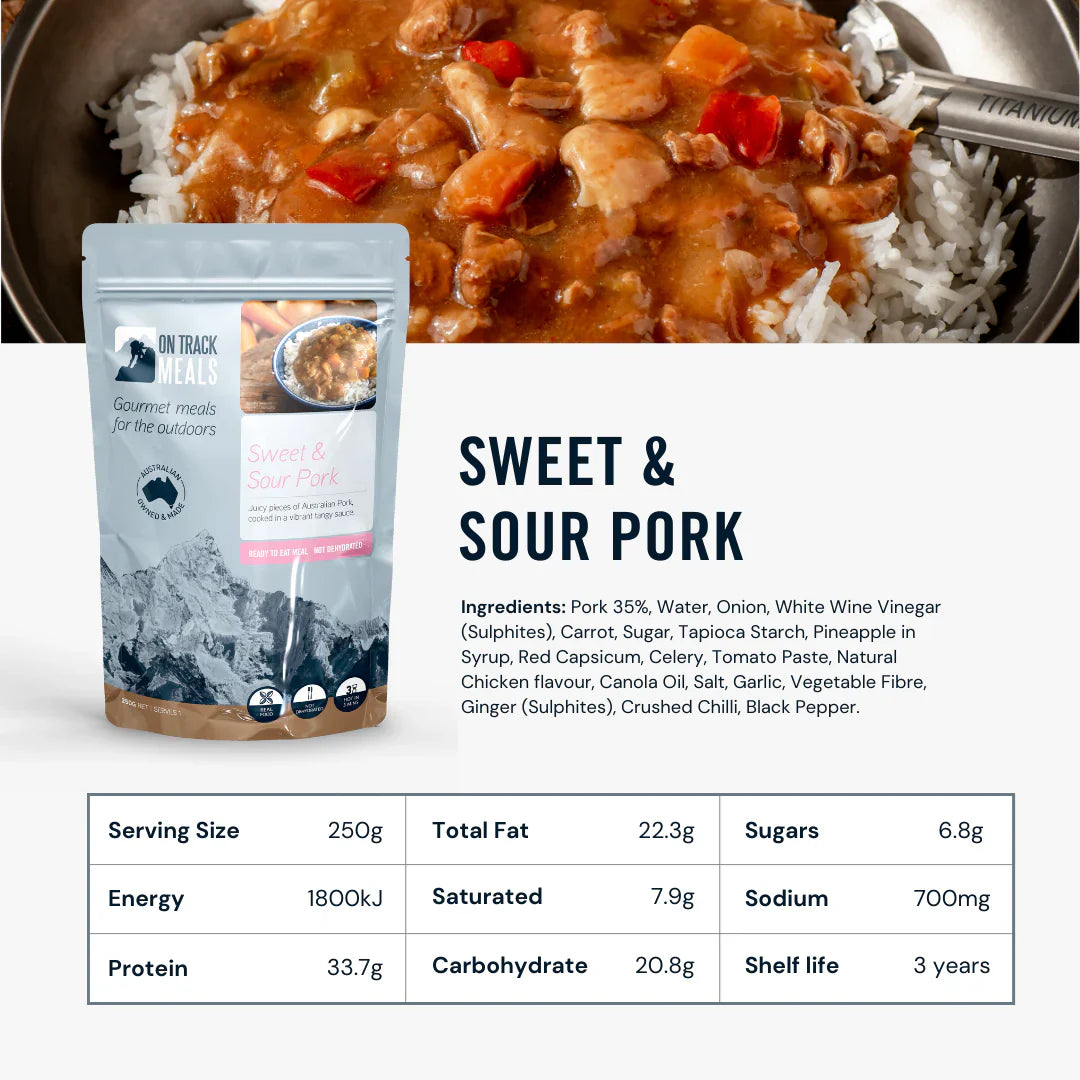 On Track Meals Sweet & Sour Pork-Tactical Gear UK
