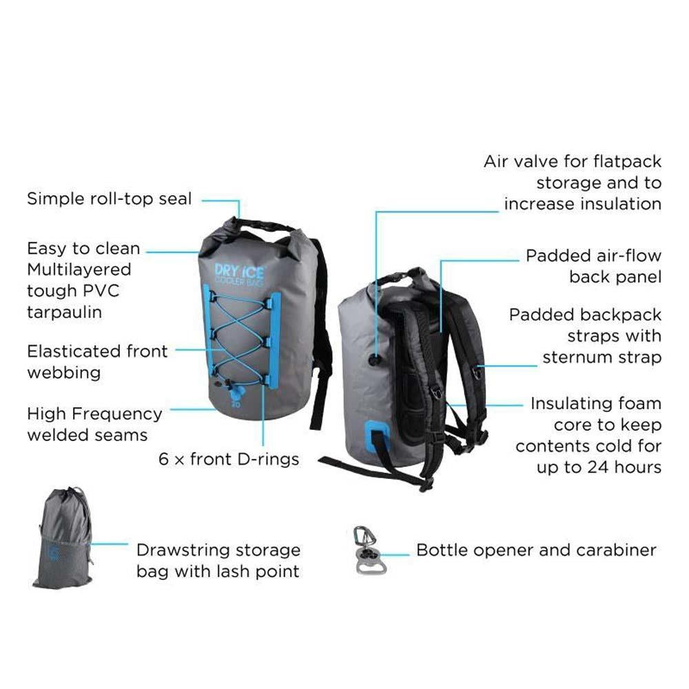 Overboard Dry Ice 40 Litre Premium Cooler Backpack-Tactical Gear UK