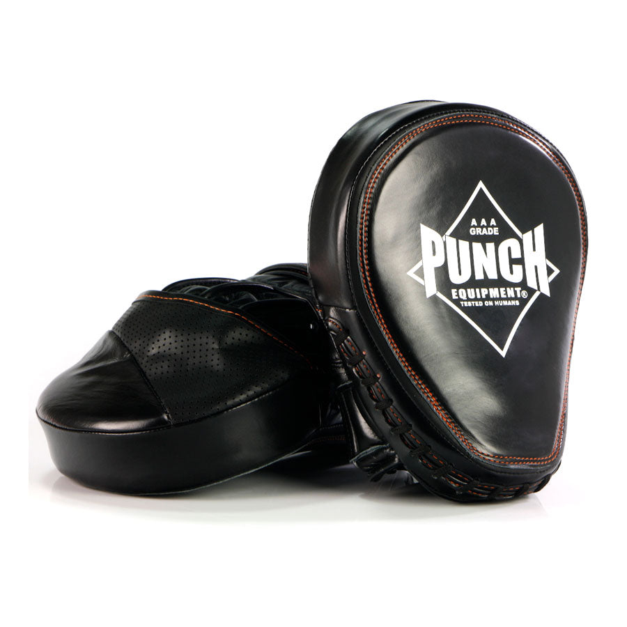 Punch Equipment Black Diamond Classics Muay Thai Boxing Focus Pads Pair-Tactical Gear UK