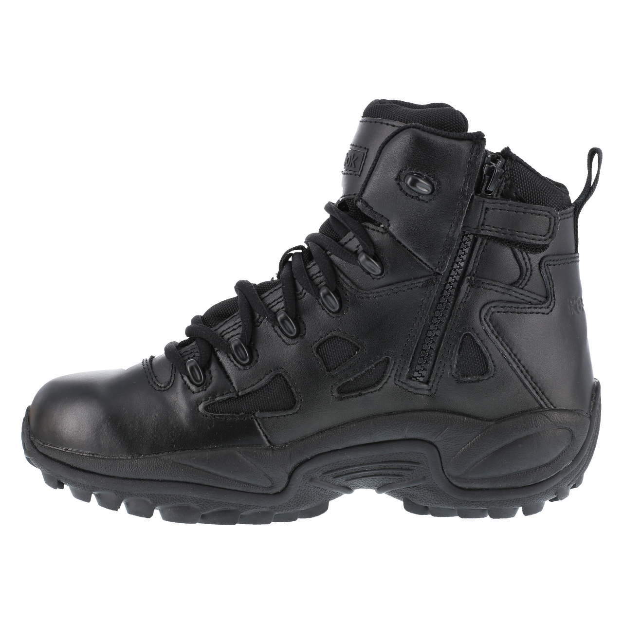 Reebok Tactical Men's 6 Inch Rapid Response RB Side Zip Boots Black RB8678-Tactical Gear UK