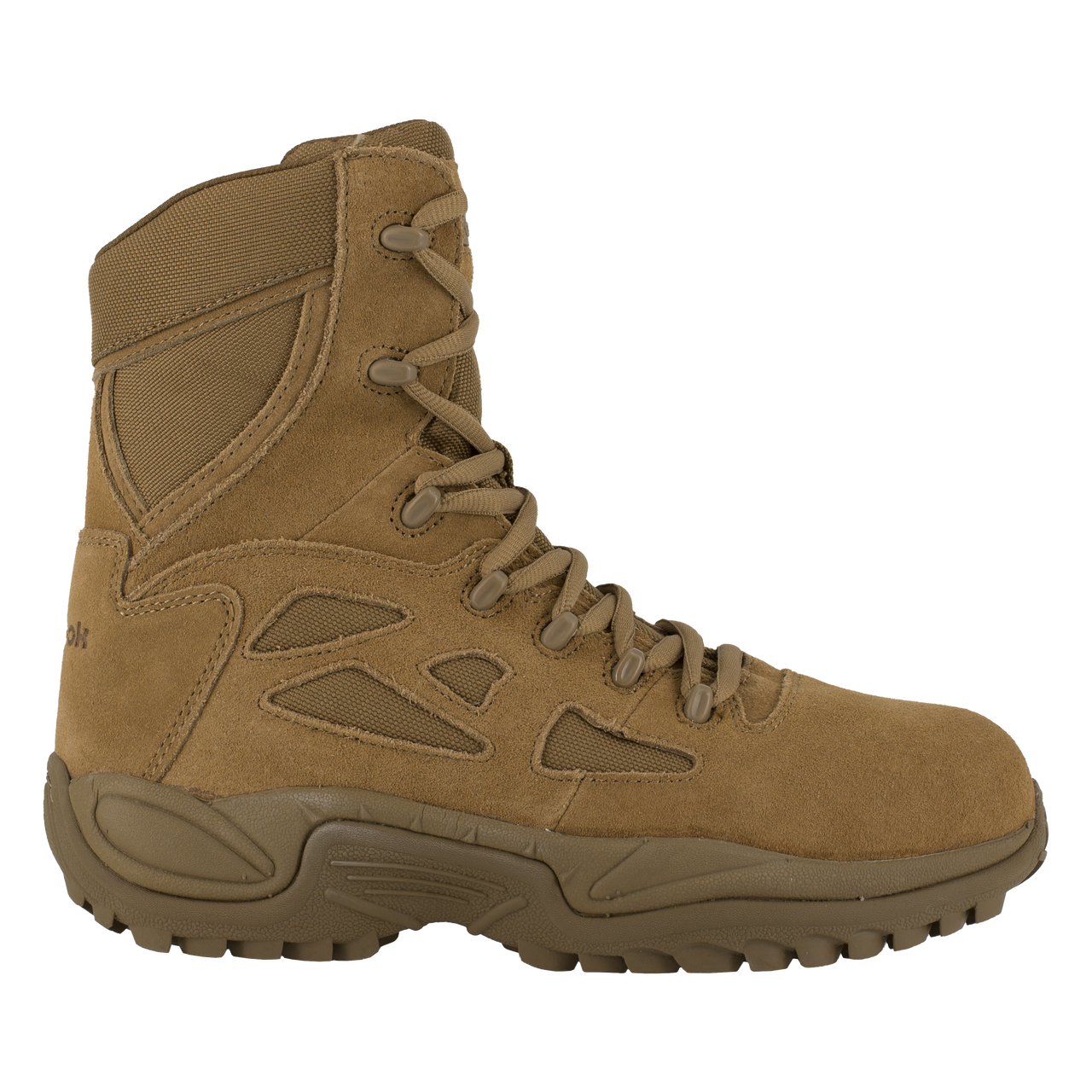 Reebok Tactical Men's 8 Inch Rapid Response RB Composite Toe Side Zip Boots Coyote Brown RB8850-Tactical Gear UK