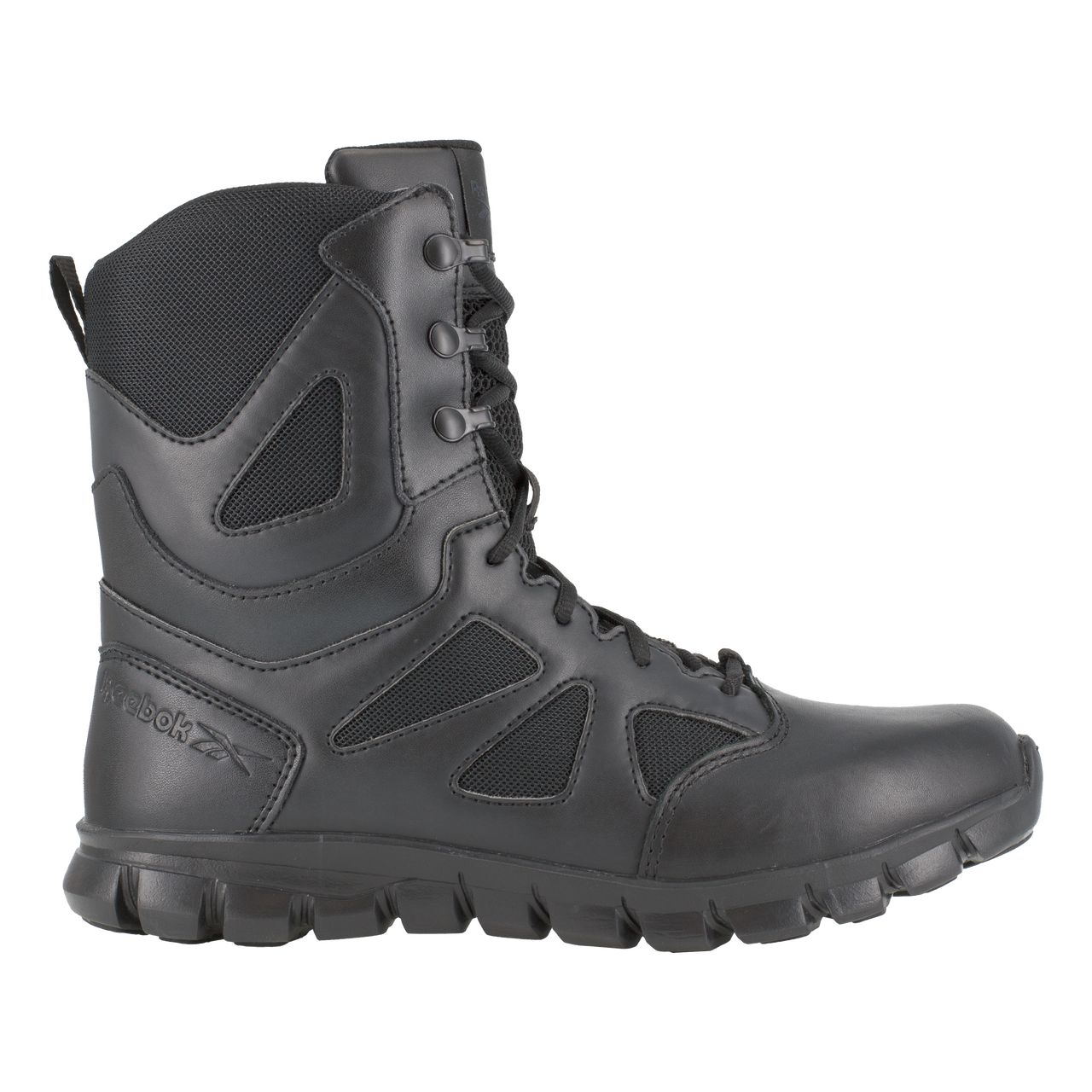 Reebok Tactical Men's 8 Inch Sublite Cushion Tactical Boots with Side Zipper Black RB8805-Tactical Gear UK