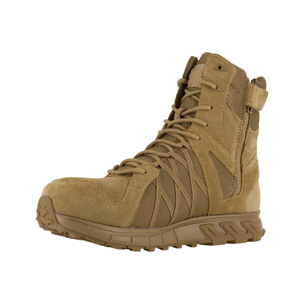 Reebok Tactical Men's 8 Inch Trailgrip Tactical Boot with Side Zip Coyote RB3460-Tactical Gear UK