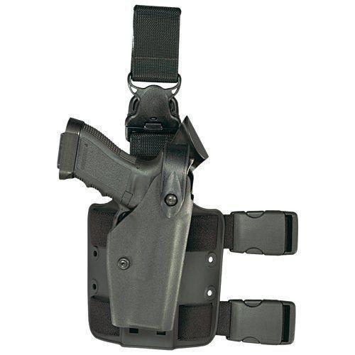Safariland 6005-6-123 Double Strap Leg Shroud w/ Quick Release Leg Strap STX Tactical Black-Tactical Gear UK