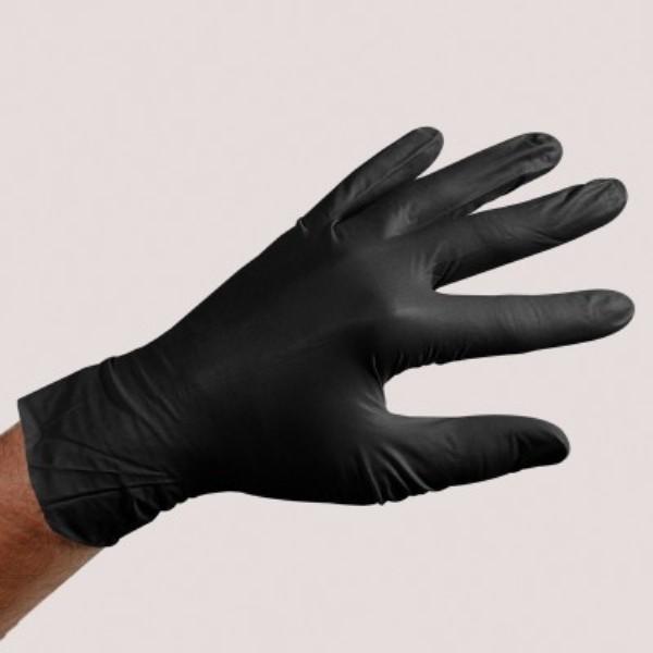 Sirchie Black Powder-Free Nitrile Gloves, Box of 100-Tactical Gear UK