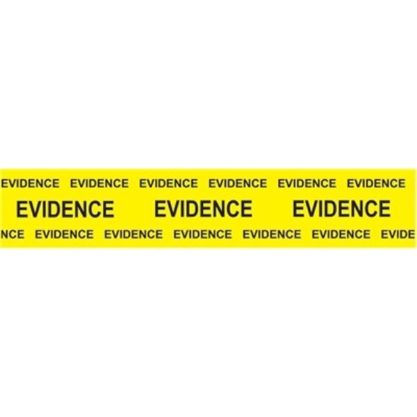 Sirchie Box Sealing Evidence Tape, Black Printed on Yellow, 2" x 165'-Tactical Gear UK