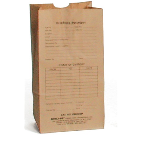 Sirchie Kraft Paper Evidence Bags Printed Various Sizes 100 Pack-Tactical Gear UK