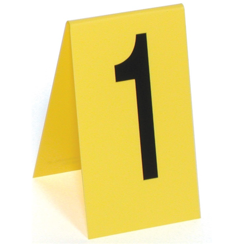 Sirchie Markers: Photo evidence #1-15, 4.25 x 7.5 x .050 yellow PS, SIRCHIE logo printed Black matte-Tactical Gear UK