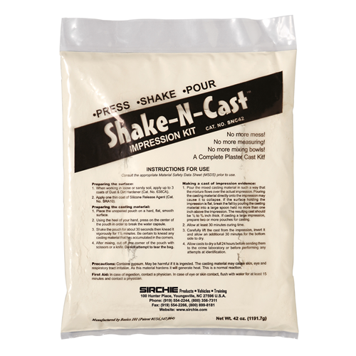 Sirchie Shake-N-Cast Impression Casting Kit-Tactical Gear UK