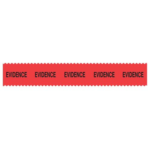 Sirchie SIRCHMARK Evidence Integrity Tape Red w/ Black Evidence 54'-Tactical Gear UK