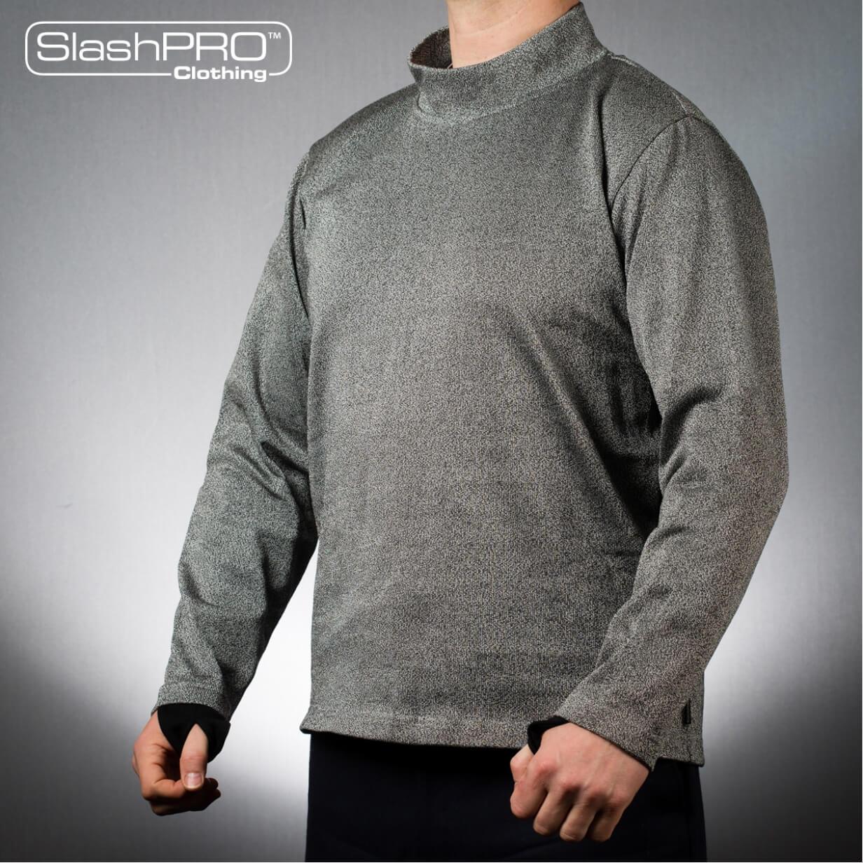 SlashPRO Slash Resistant Turtleneck Sweatshirt with Thumbholes-Tactical Gear UK