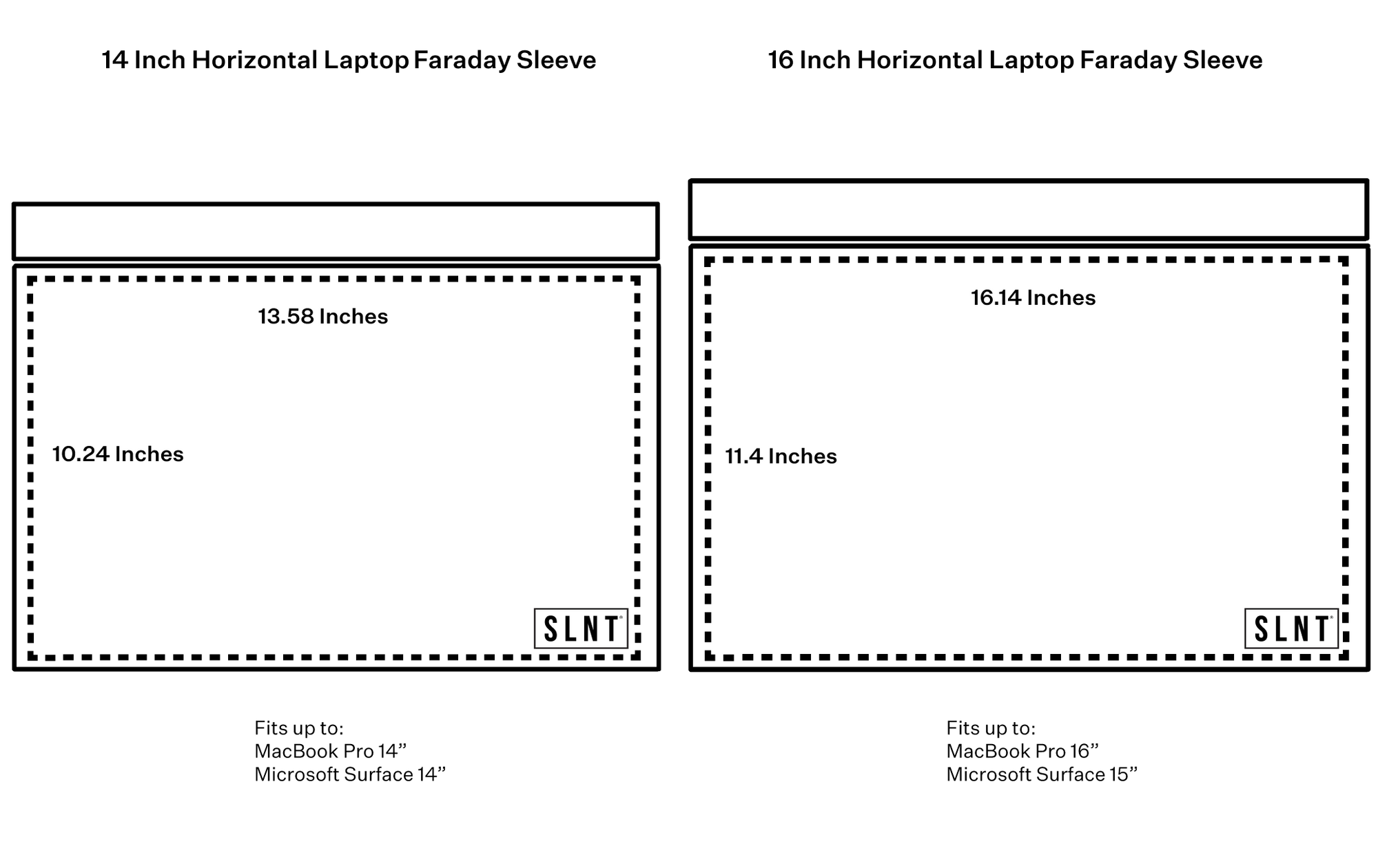 SLNT Faraday Laptop and Tablet Sleeves Weatherproof Nylon Black-Tactical Gear UK