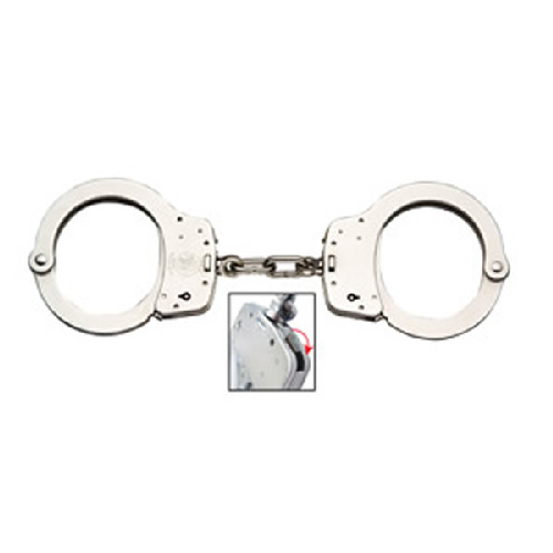 Smith and Wesson M&P Chain Lever Lock Nickel Handcuff-Tactical Gear UK