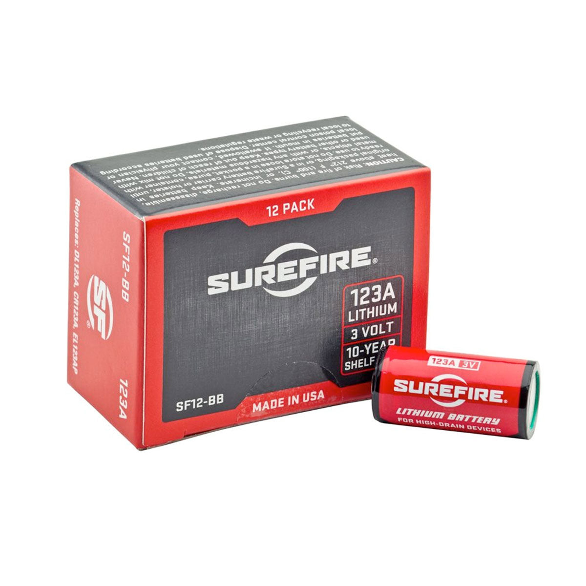 SureFire 123A Lithium Batteries 12-Tactical Gear UK