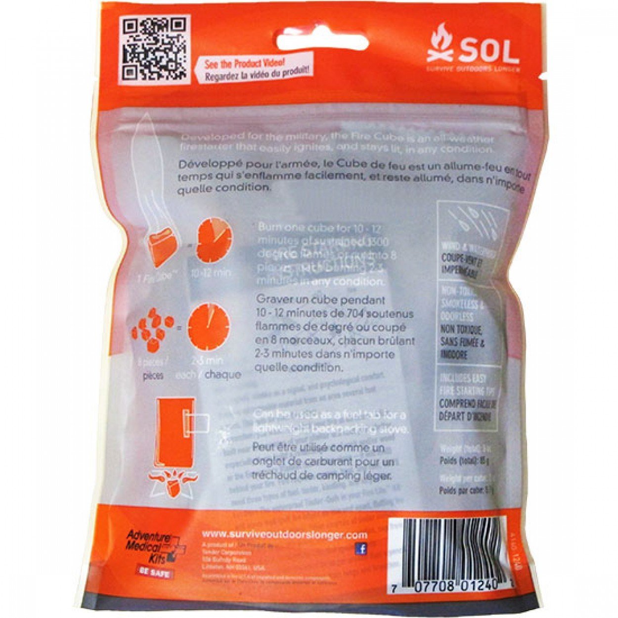 Survive Outdoors Longer SOL All Weather Fire Cubes-Tactical Gear UK