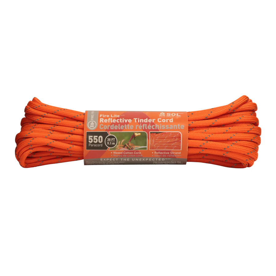 Survive Outdoors Longer SOL Fire Lite 550 Reflective Tinder Cord - 30ft-Tactical Gear UK