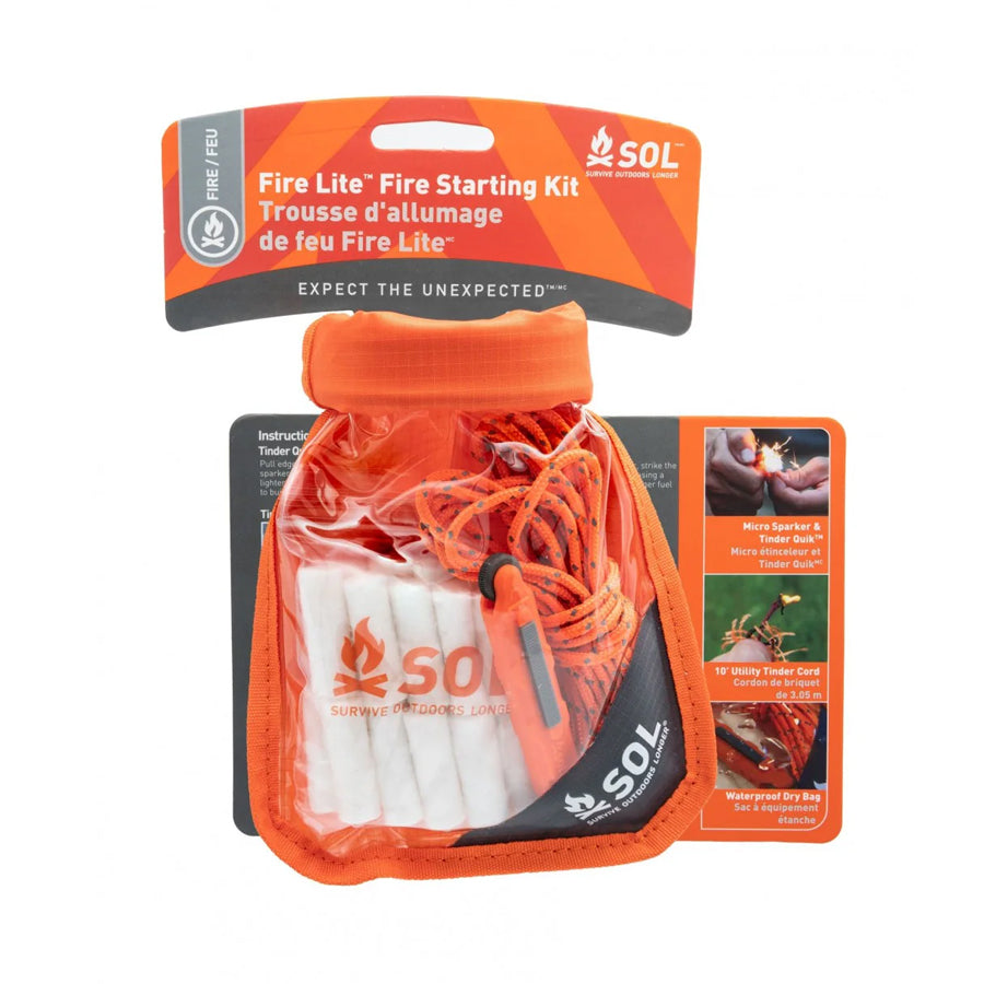 Survive Outdoors Longer SOL Fire Lite Kit in Dry Bag-Tactical Gear UK