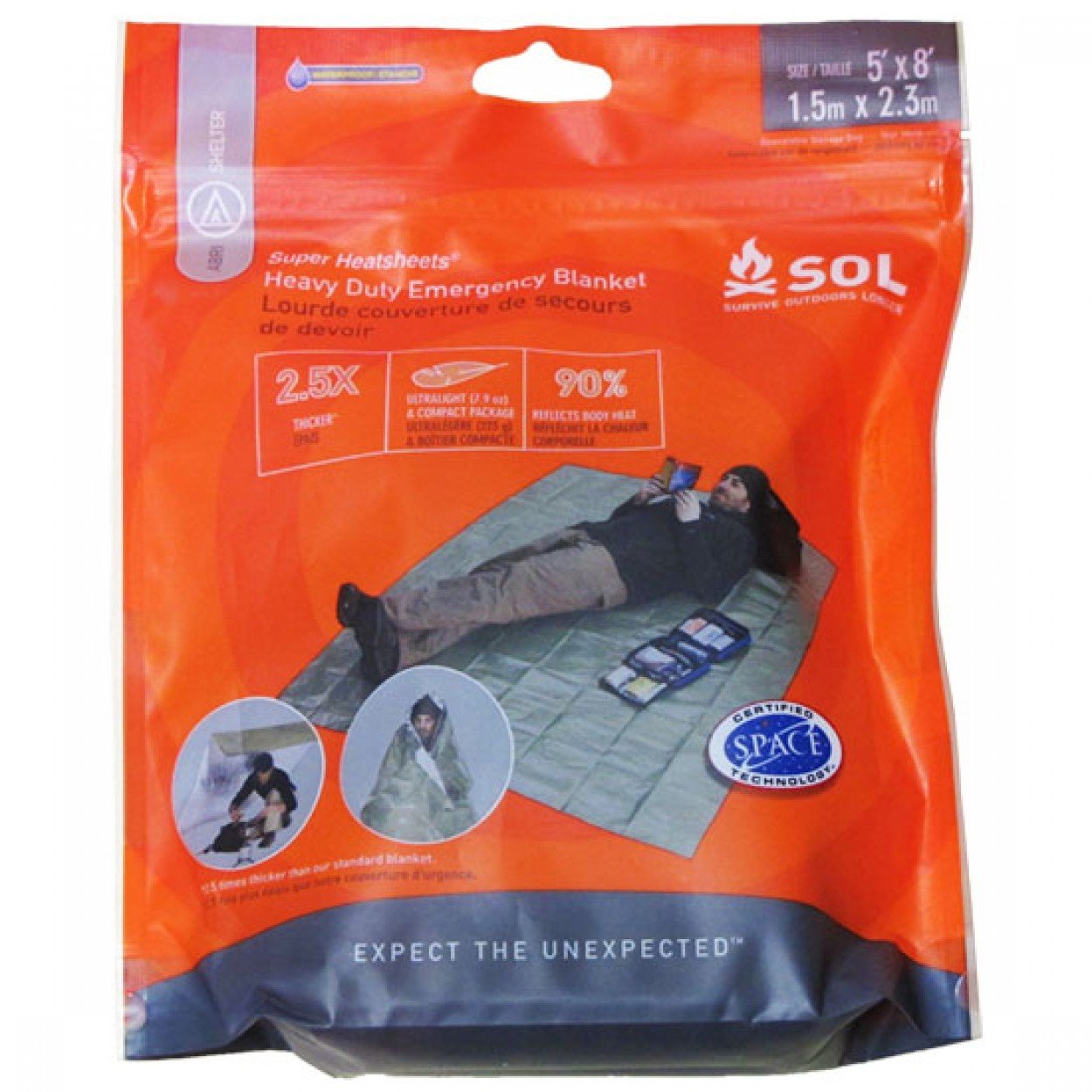 Survive Outdoors Longer SOL Heavy Duty Emergency Blanket-Tactical Gear UK