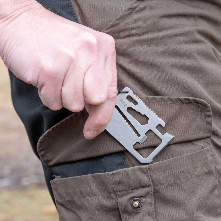 Survive Outdoors Longer SOL PackIt Survival Card Tool-Tactical Gear UK