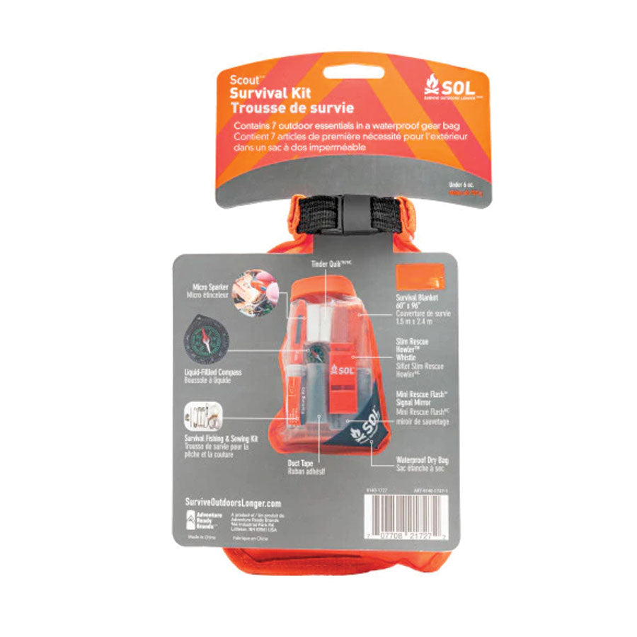 Survive Outdoors Longer SOL Scout Survival Kit-Tactical Gear UK