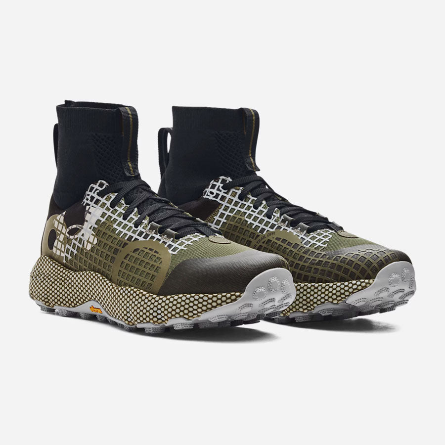 Under Armour Men's HOVR Ridge Trek Trail Running Shoes Marine OD Green and Black-Tactical Gear UK