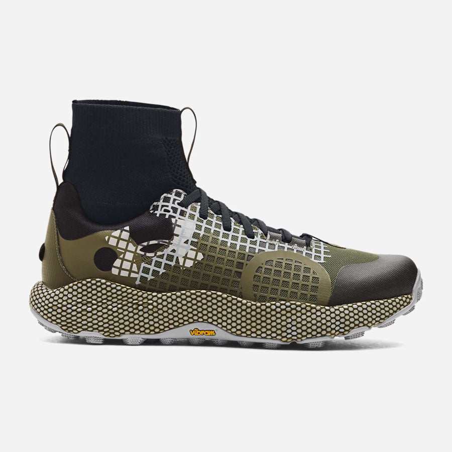 Under Armour Men's HOVR Ridge Trek Trail Running Shoes Marine OD Green and Black-Tactical Gear UK