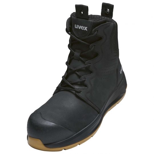 UVEX 3 X-Flow Side-Zip Work Boot Black/Tan-Tactical Gear UK