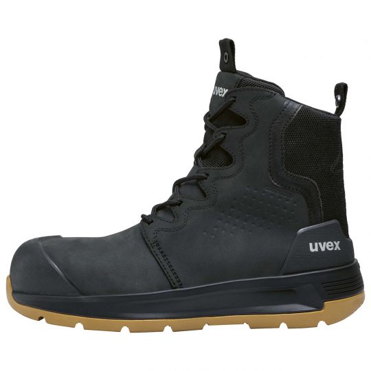 UVEX 3 X-Flow Side-Zip Work Boot Black/Tan-Tactical Gear UK