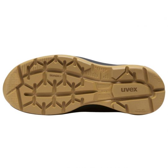 UVEX 3 X-Flow Side-Zip Work Boot Black/Tan-Tactical Gear UK