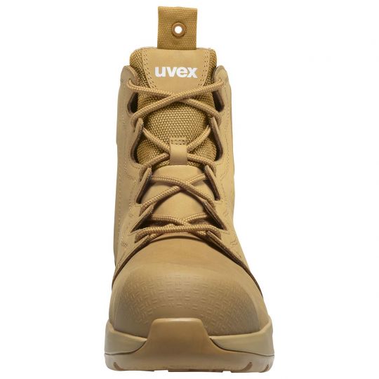 UVEX 3 X-Flow Side-Zip Work Boot Tan-Tactical Gear UK