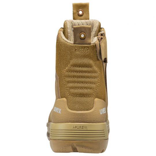 UVEX 3 X-Flow Side-Zip Work Boot Tan-Tactical Gear UK