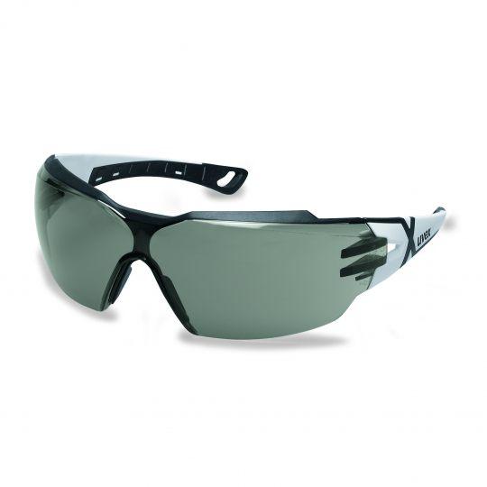 Uvex Pheos CX2 Protective Eyewear White/Black Frame Grey Lens-Tactical Gear UK