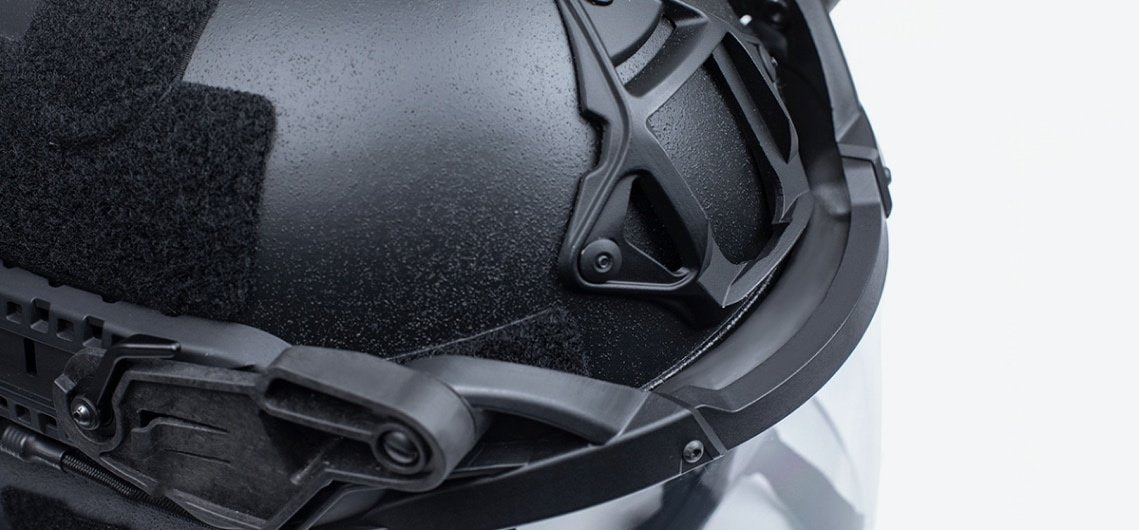 Ventura Tactical Systems Public Order Ballistic NIJ III3A ACH Full Cut Helmet with Non Ballistic Visor and Neck Guard-Tactical Gear UK