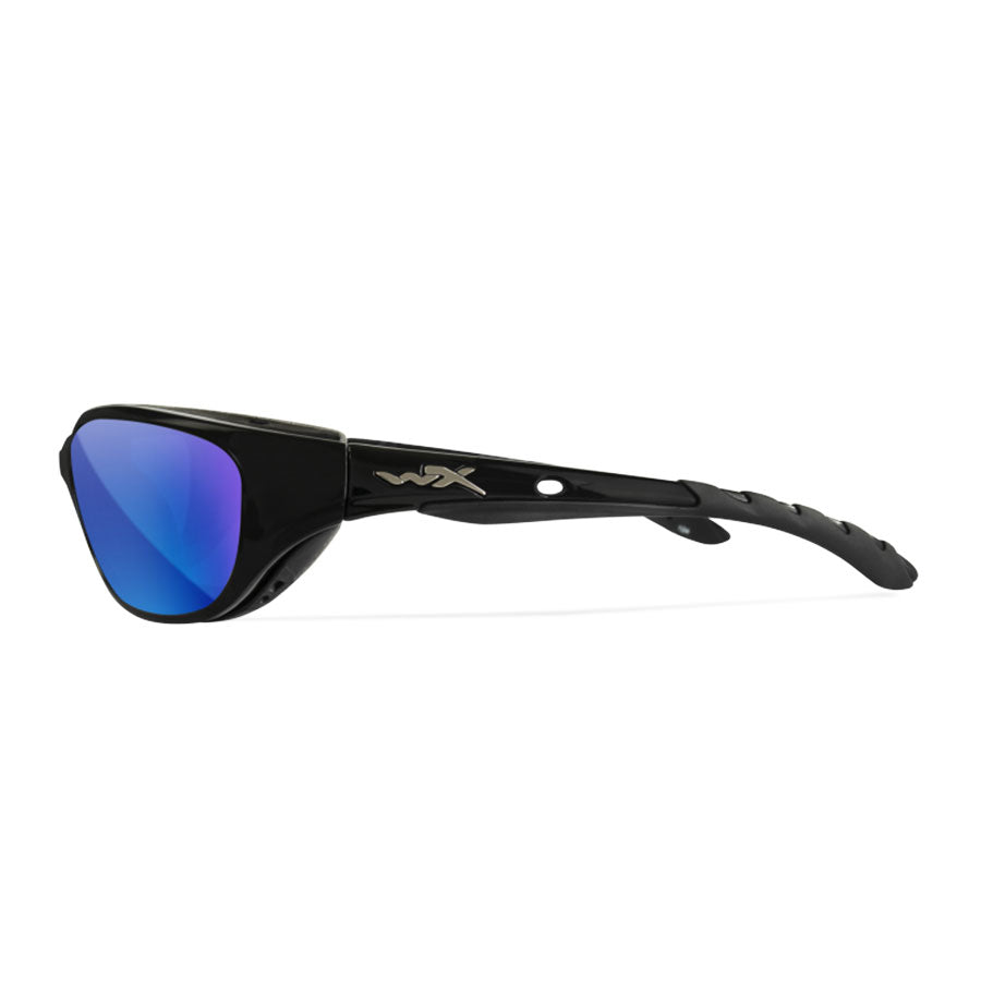 Wiley X AirRage Captivate Polarised Blue Lens w/ Gloss Black Frame-Tactical Gear UK