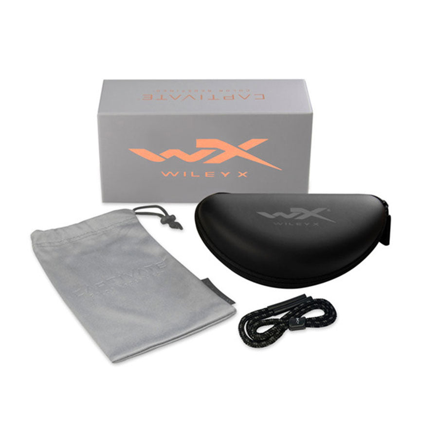 Wiley X AirRage Captivate Polarised Blue Lens w/ Gloss Black Frame-Tactical Gear UK