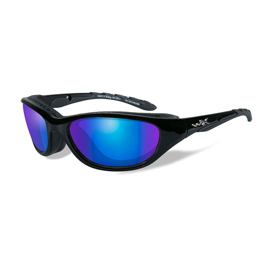 Wiley X AirRage Polarised Blue Mirror Lens Gloss Black Frame-Tactical Gear UK