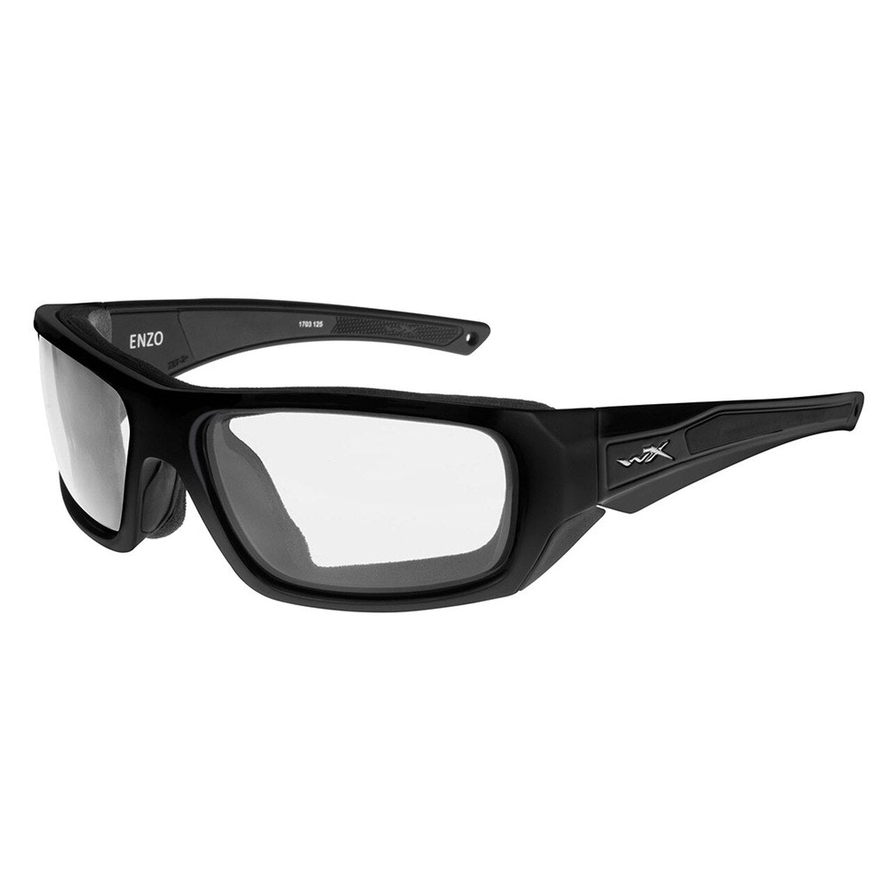 Wiley X Enzo Sunglasses Clear Lens Matte Black Frame-Tactical Gear UK