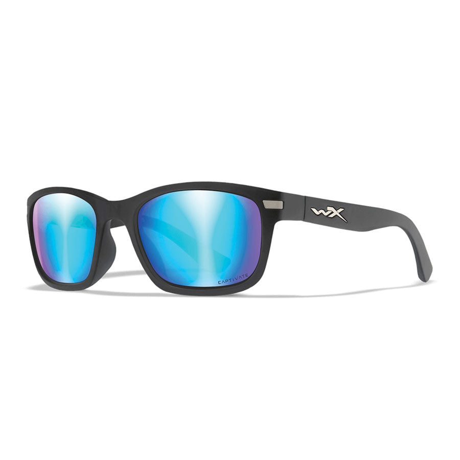 Wiley X Helix Captivate Polarised Blue Mirror Lens w/ Matte Black Frame-Tactical Gear UK