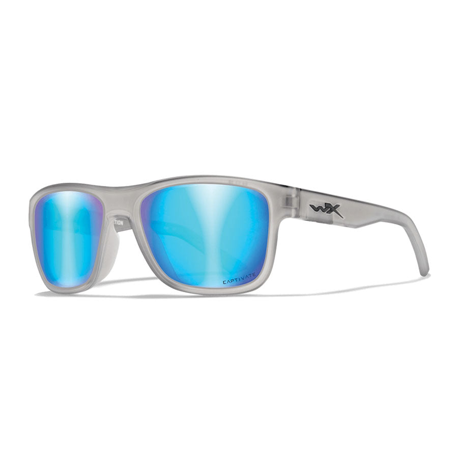 Wiley X Ovation Captivate Polarised Blue Mirror Lens w/ Matte Slate Frame-Tactical Gear UK