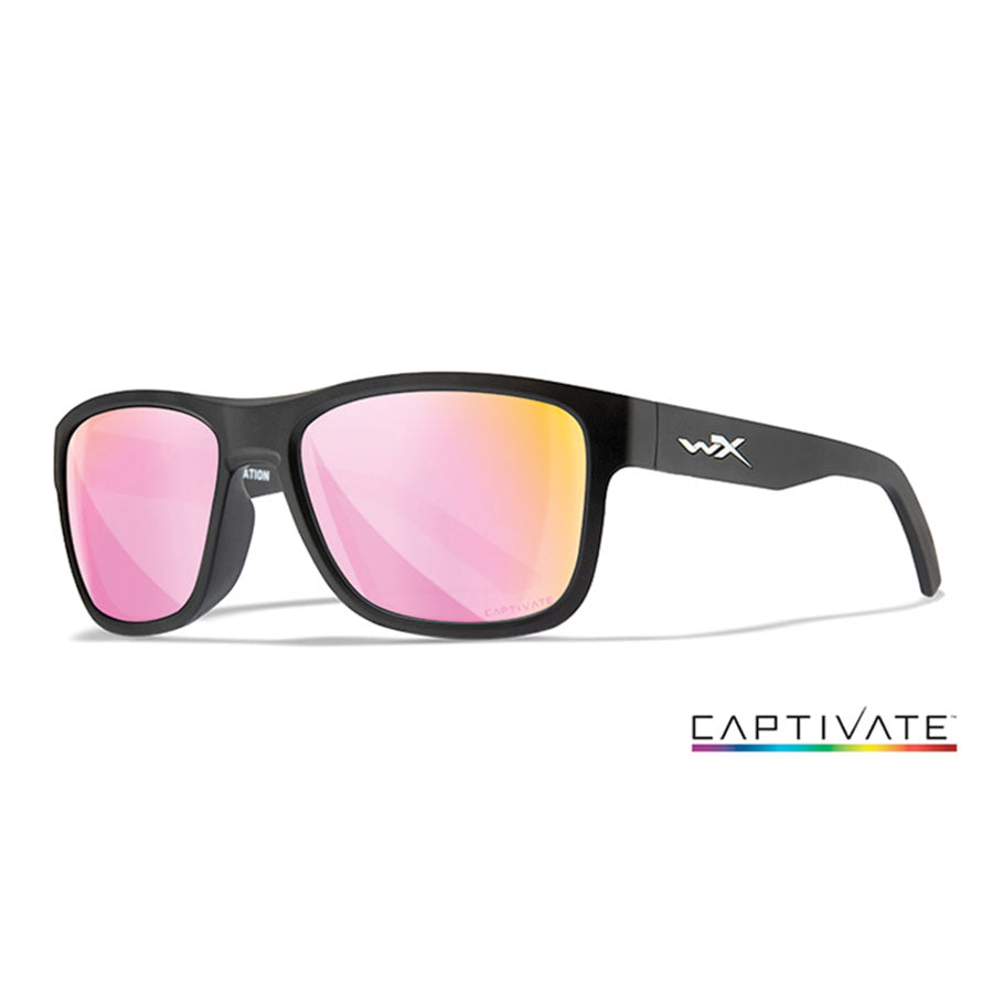 Wiley X Ovation Captivate Rose Gold Mirror Lens w/ Matte Black Frame-Tactical Gear UK