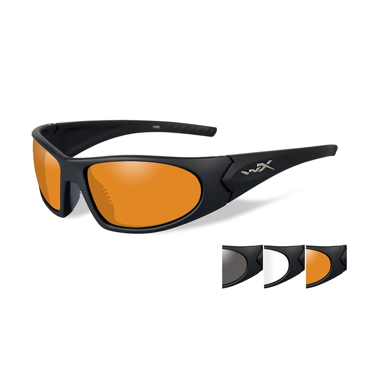 Wiley X Romer 3 Sunglasses Three Lens Matte Black Frame-Tactical Gear UK