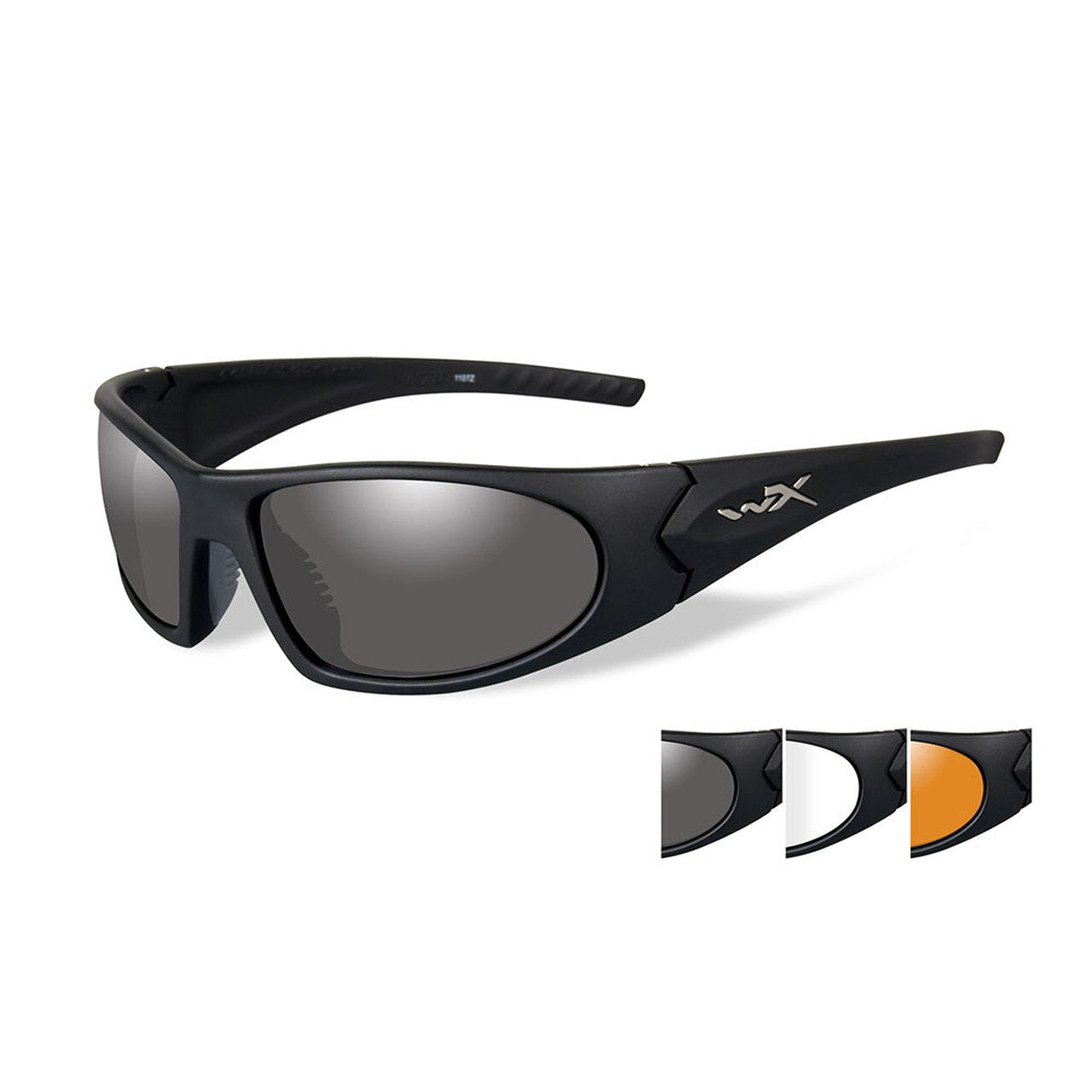 Wiley X Romer 3 Sunglasses Three Lens Matte Black Frame-Tactical Gear UK
