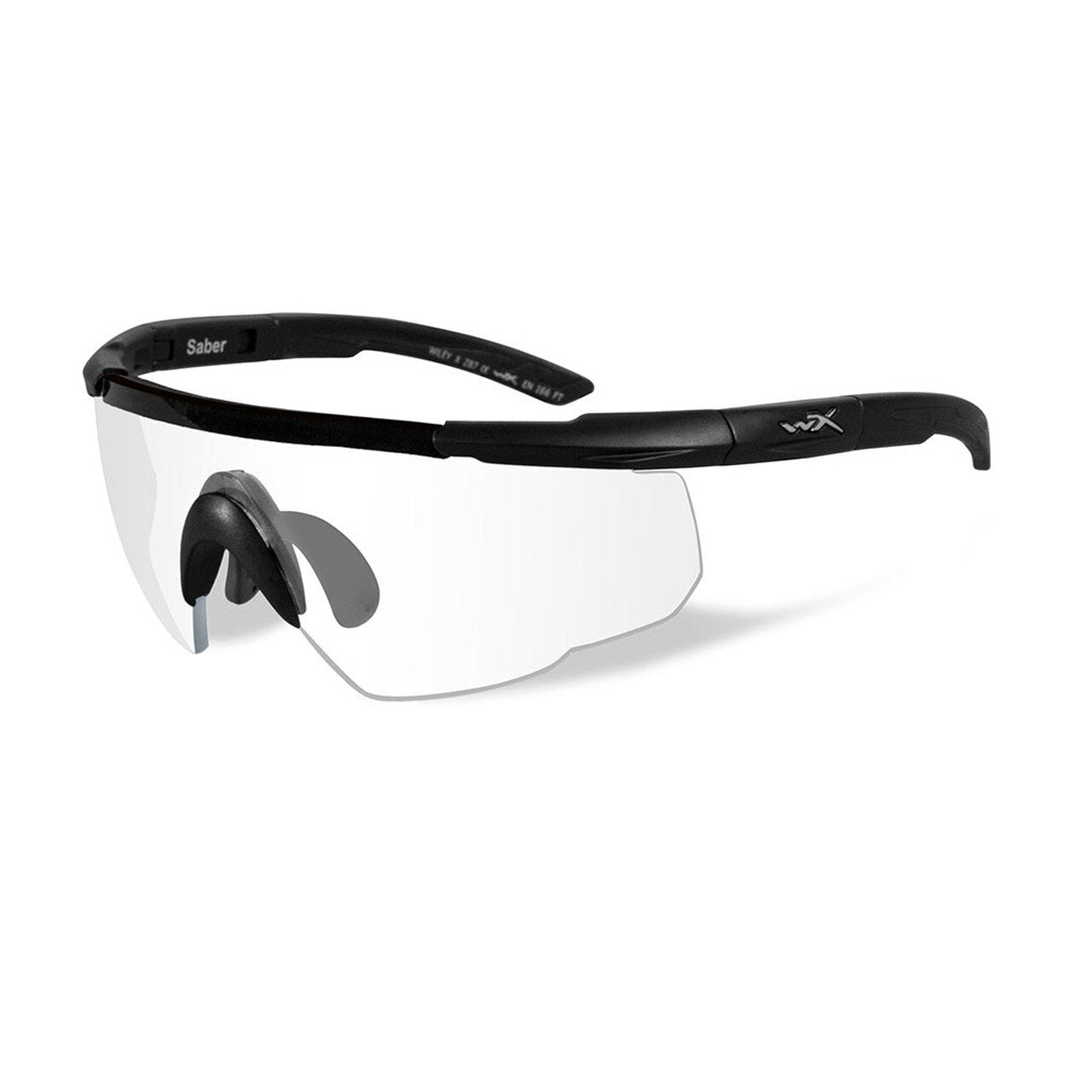 Wiley X Saber Advanced Eyeshield Clear Lens Matte Black Frame-Tactical Gear UK