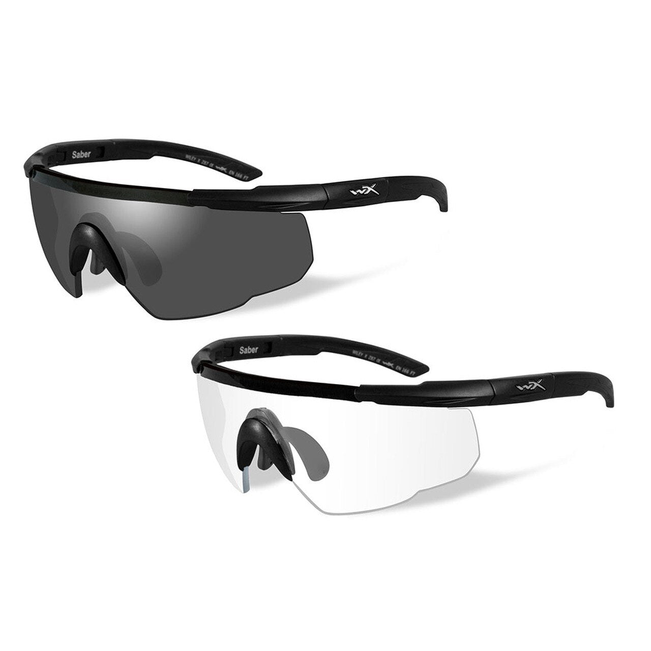 Wiley X Saber Advanced Eyeshield Two Lens Two Matte Black Frames-Tactical Gear UK